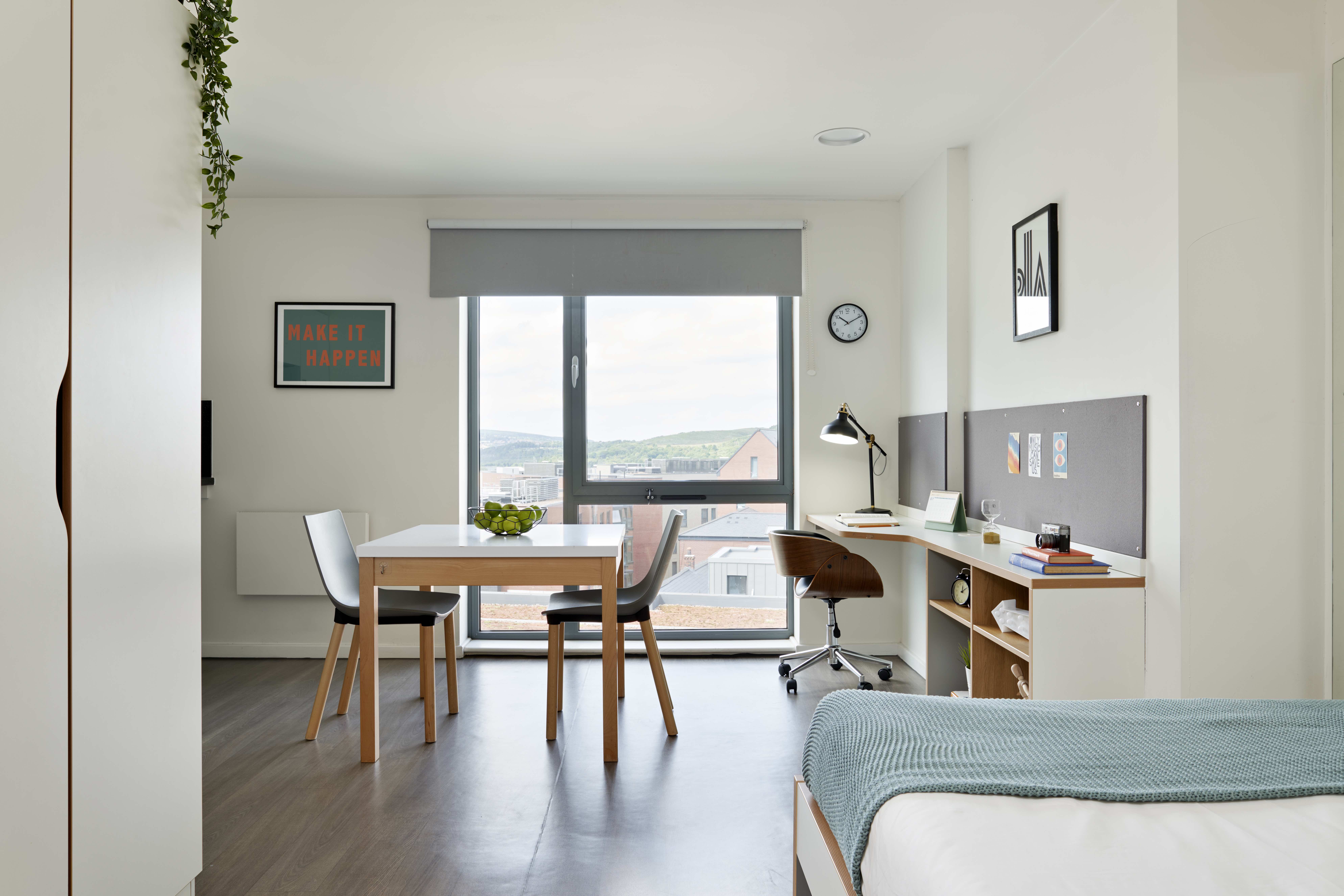 Sheffield student accommodation silver studio