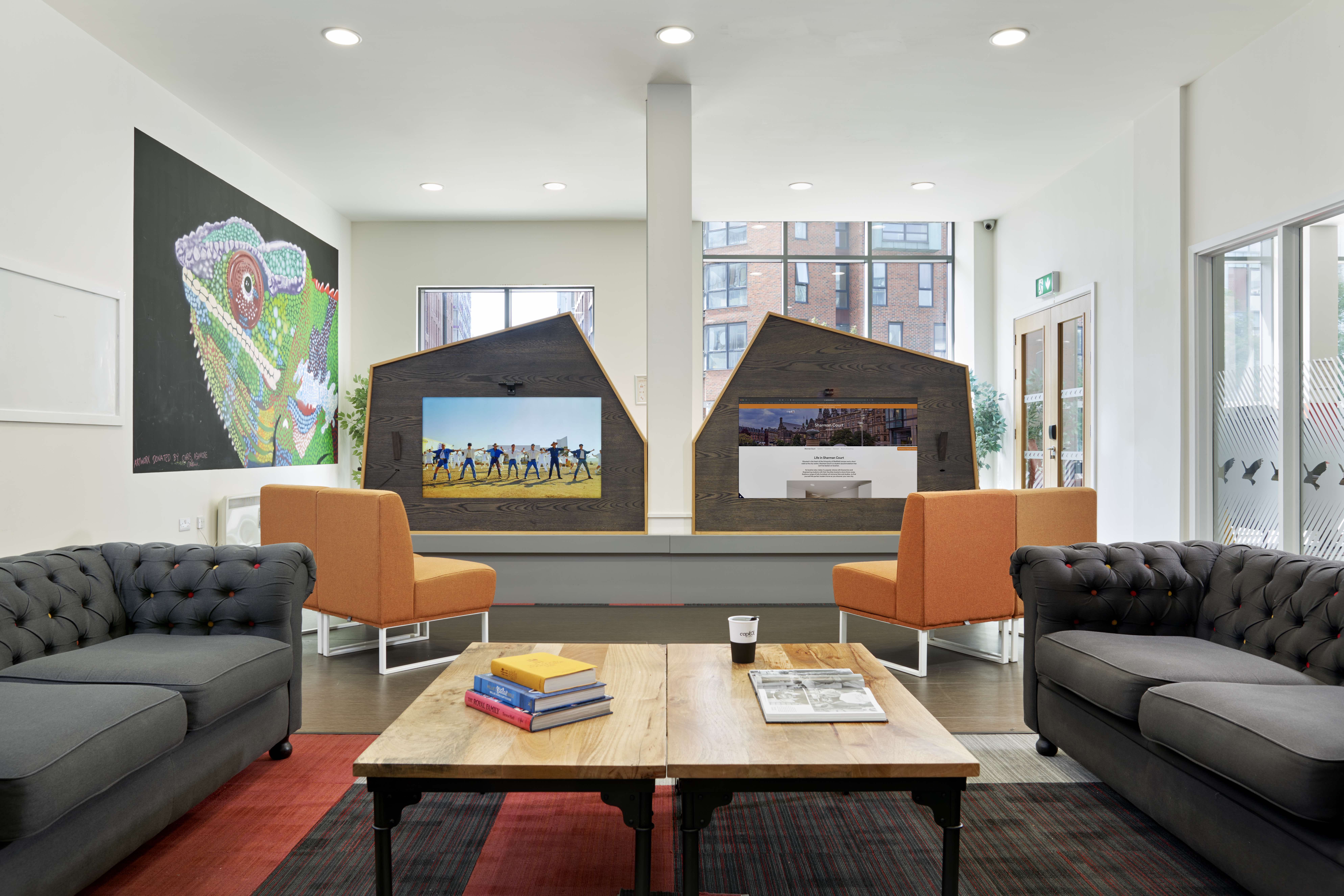 Sheffield student accommodation common area
