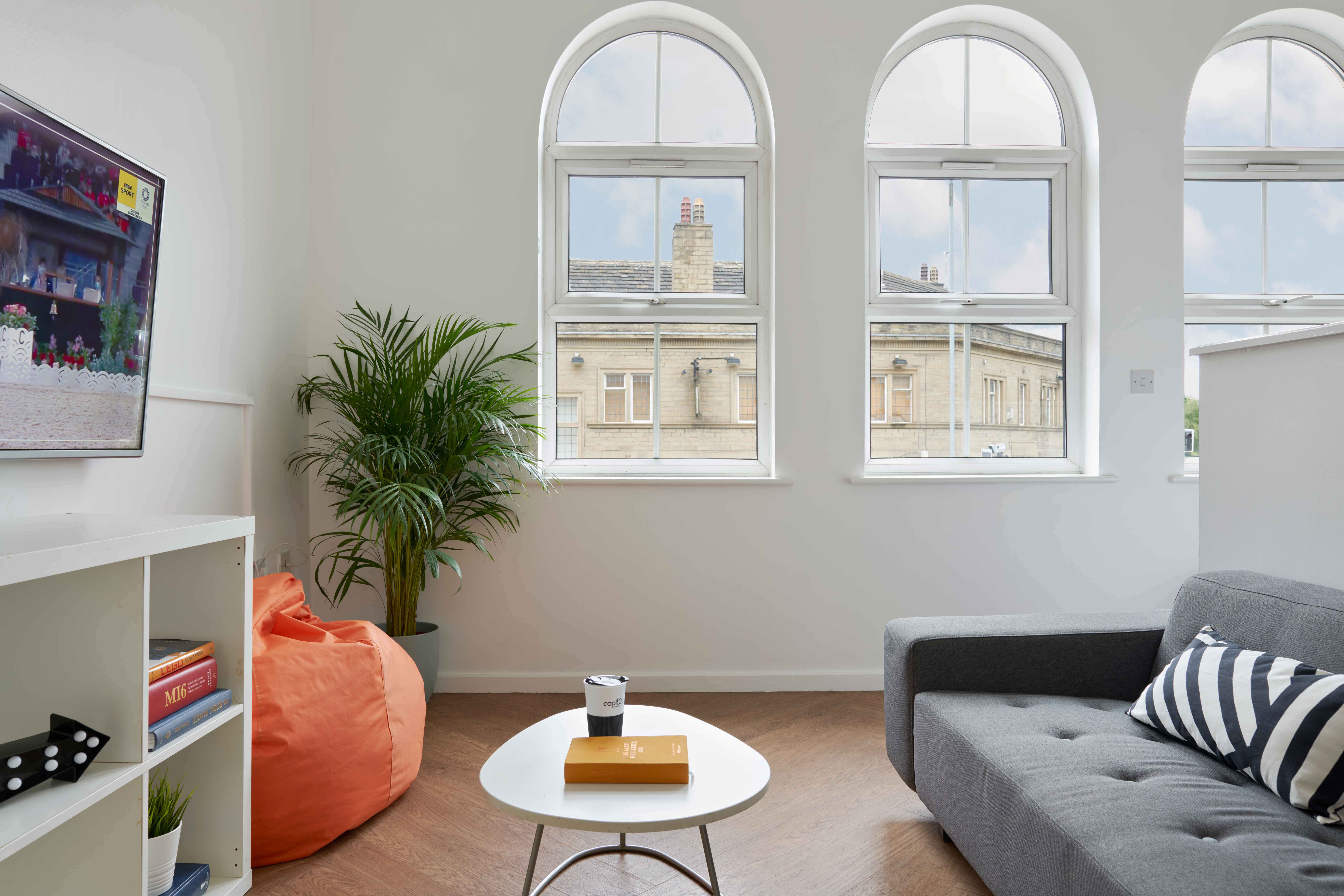 Huddersfield student accommodation common area