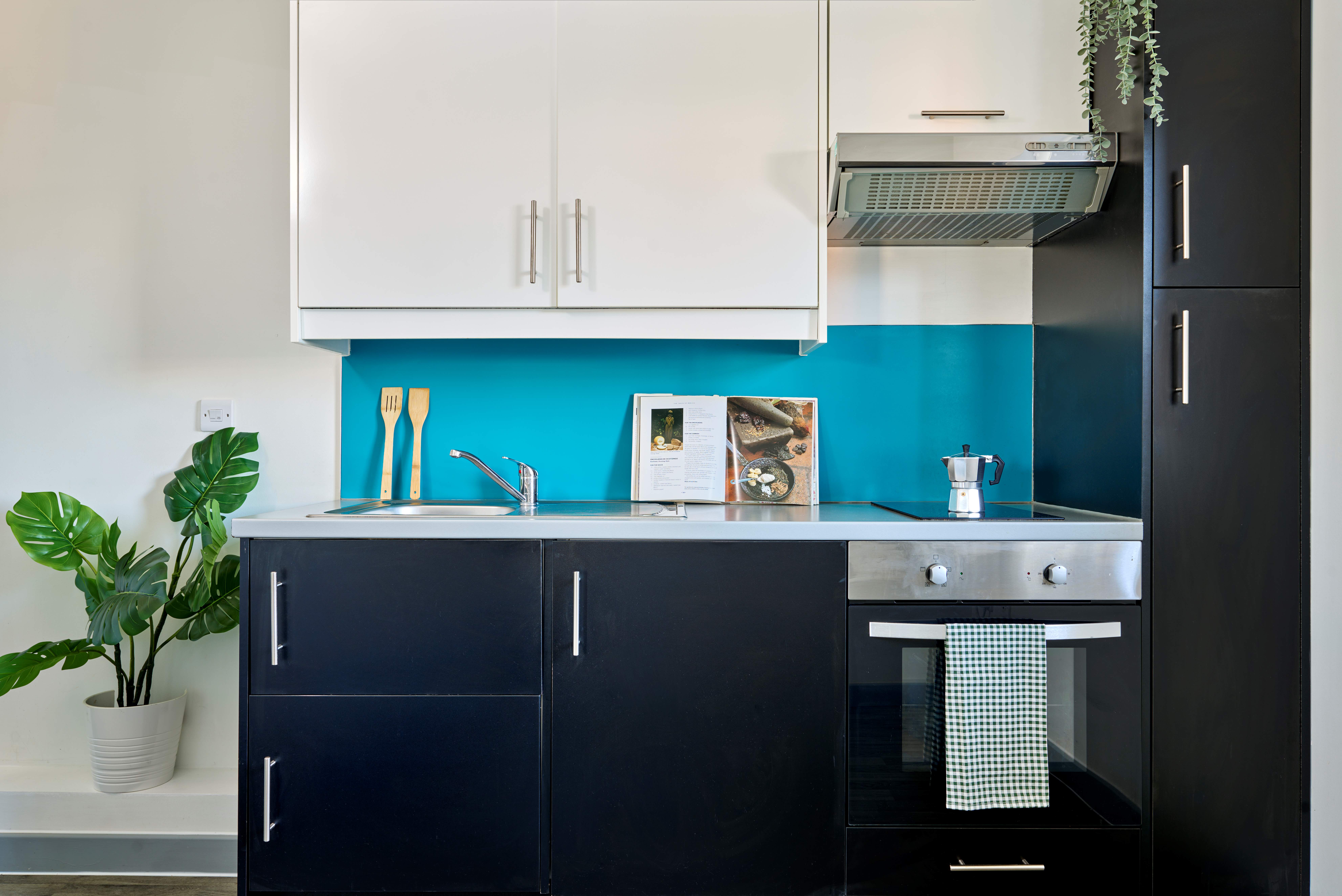 maltings student apartment kitchen